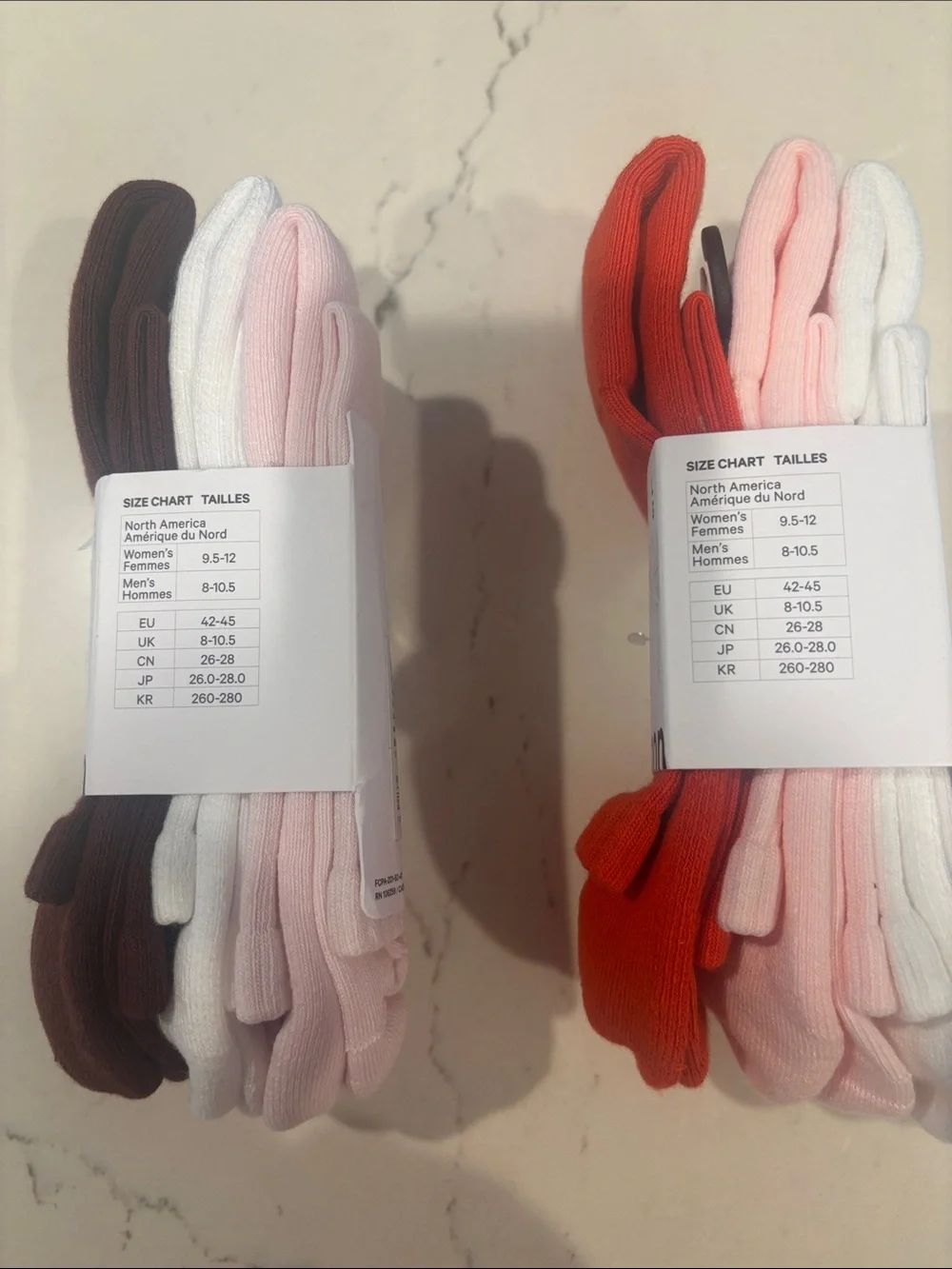 lululemon Daily Essential Unisex Socks 3-Pack, Quarter Length, Sz Large-9.5-12 W